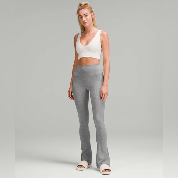 Lululemon Align High-Rise Mini-Flare Pant *Regular Heathered Core Medium Grey 12 - Picture 5 of 9